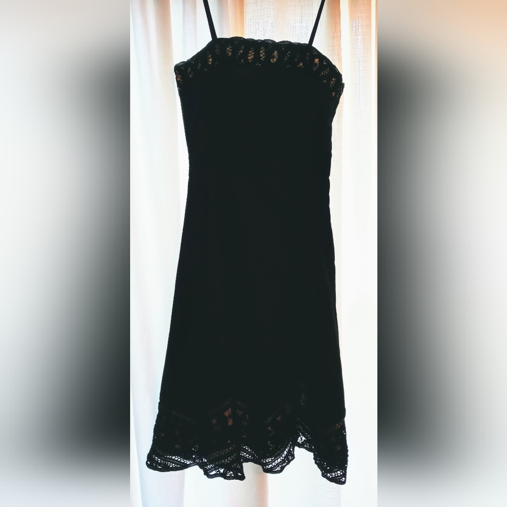White House Black Market lacy black dress